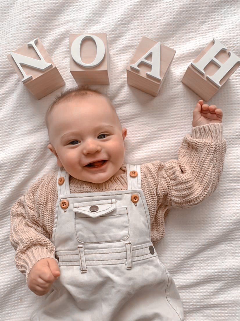 Natural Set - Personalised Wood Blocks